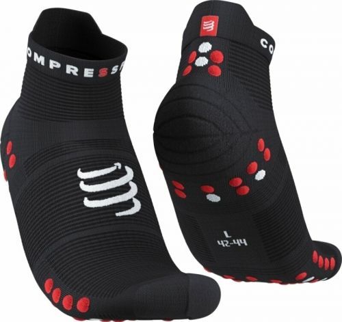 Compressport Pro Racing Socks v4.0 Run Low Black/Red T4