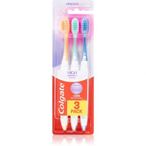Colgate High Density 3 pack Toothbrushes, 3 pcs