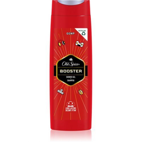 Old Spice Booster Shower Gel And Shampoo 2 In 1 for Men 400 ml