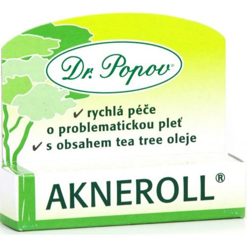 Dr. Popov Akneroll s obsahem tea tree Local Treatment Against Imperfections Acne Prone Skin 6 ml