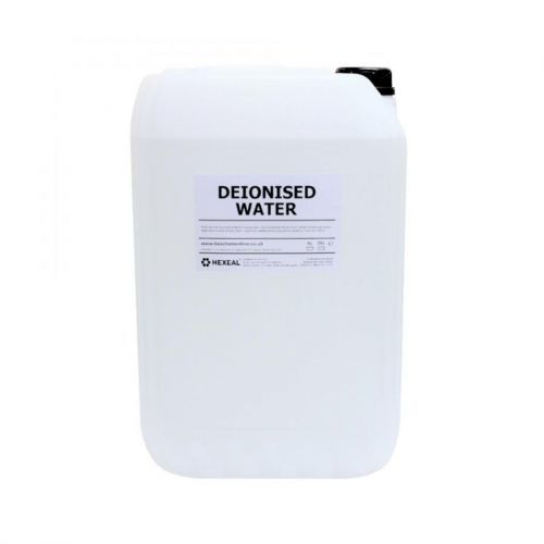 Hexeal DE-IONISED WATER | 25L | (De Mineralised/Deionised/Not Distilled) Pure