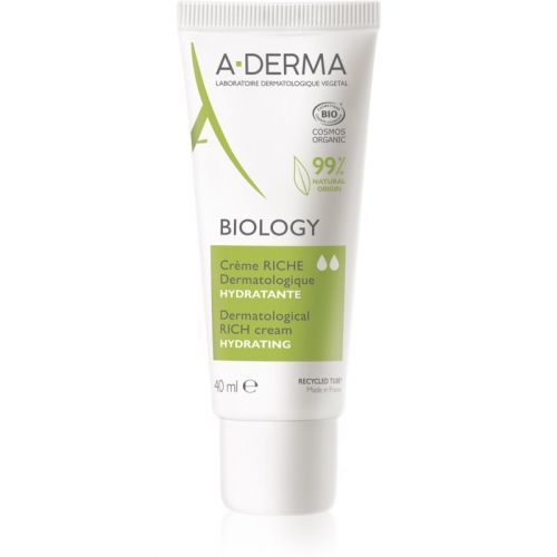 A-Derma Biology Nourishing Moisturizing Cream for Dry to Very Dry Sensitive Skin 40 ml