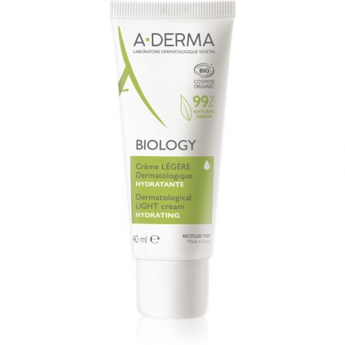 A-Derma Biology Light Moisturizing Cream for Normal and Combination Skin 40 ml