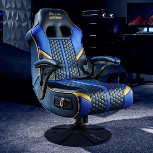 X-Rocker Adrenaline V3 2.1 Bluetooth Audio Gaming Chair - Blue