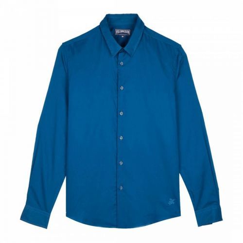 Blue Caracal Cotton Shirt