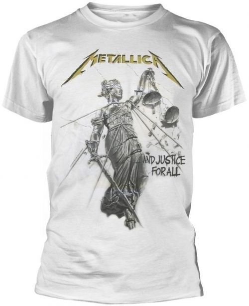 Metallica T-Shirt And Justice For All White S