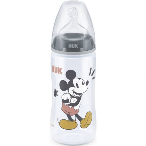 NUK First Choice Mickey Mouse baby bottle Grey 300 ml