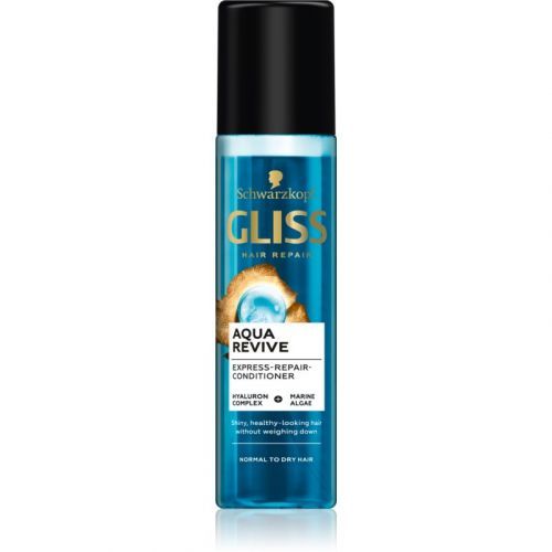 Schwarzkopf Gliss Aqua Revive Leave-In Hair Balm for Quick Styling in Spray 200 ml