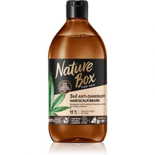 Nature Box Hemp Seed Anti-Dandruff Shampoo 3 in 1 for Men 385 ml
