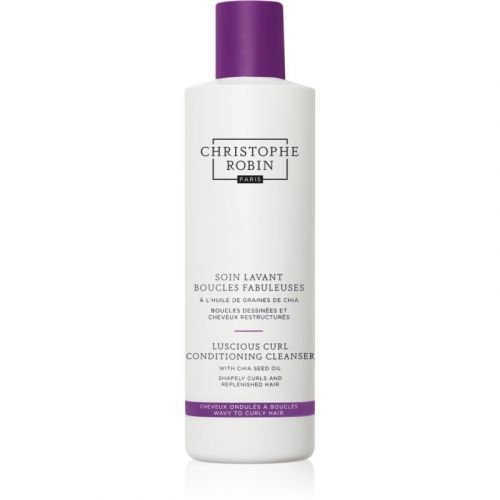 Christophe Robin Luscious Curl Conditioning Cleanser with Chia Seed Oil Cleansing Conditioner For Wavy And Curly Hair 250 ml