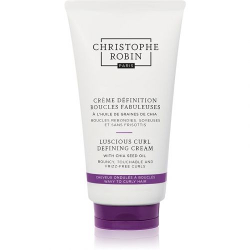 Christophe Robin Luscious Curl Defining Cream with Chia Seed Oil Smoothing Cream For Wavy And Curly Hair 150 ml