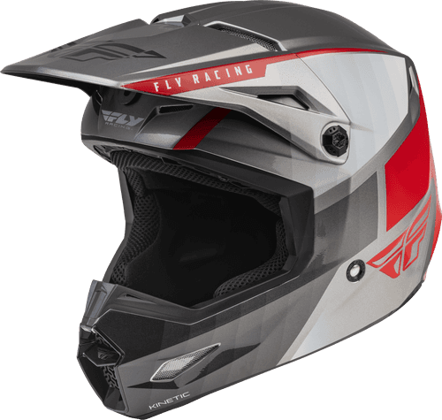 FLY Racing Kinetic Drift Ece Helmet Charcoal Lite Grey Red S