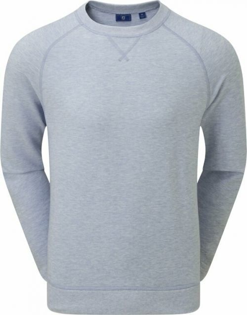Footjoy French Terry Crew Mens Neck Sweater Dove Grey XL