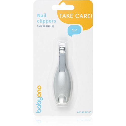 BabyOno Take Care Nail Clippers for Kids Grey 1 pc