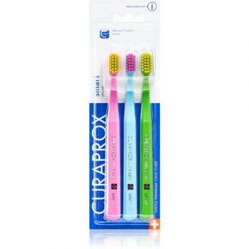 Curaprox 7600 Smart Ultra Soft Toothbrush with a Short Head 0.08 mm 3 pc