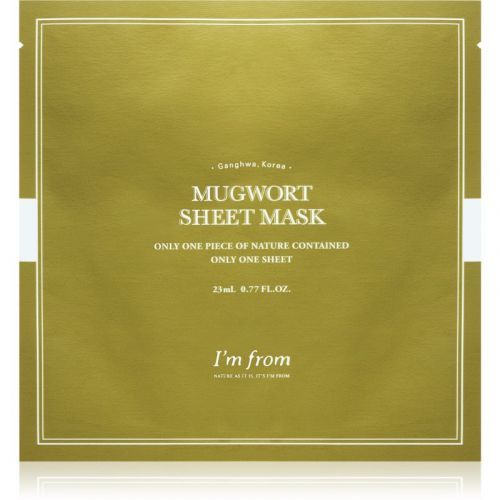 I'm from Mugwort Calming Face Sheet Mask for Sensitive Skin 23 ml