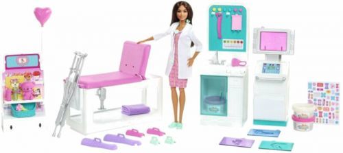 Mattel Barbie Clinic First Aid With Doctor Game Set