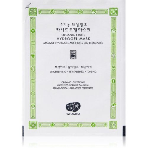 WHAMISA Organic Fruits Hydrogel Facial Mask Intensive Hydrogel Mask For Immediate Brightening 33 ml