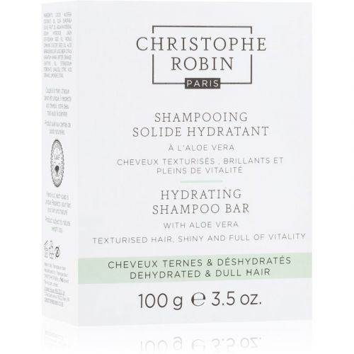 Christophe Robin Hydrating Shampoo Bar with Aloe Vera Shampoo Bar For Dry And Sensitised Hair 100 g