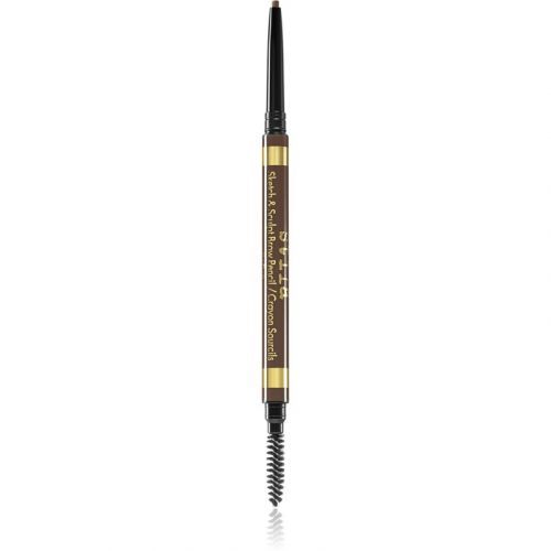 Stila Cosmetics Sketch & Sculpt Automatic Brow Pencil with Brush Dark
