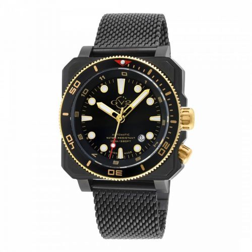 Men's Black XO Submarine Bracelet Watch 44 Mm