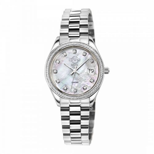 Women's Silver Turin Diamond Watch 36 Mm