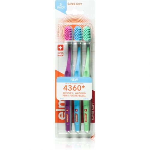 Elmex Super Soft 4360 Toothbrush 3 pcs Super soft