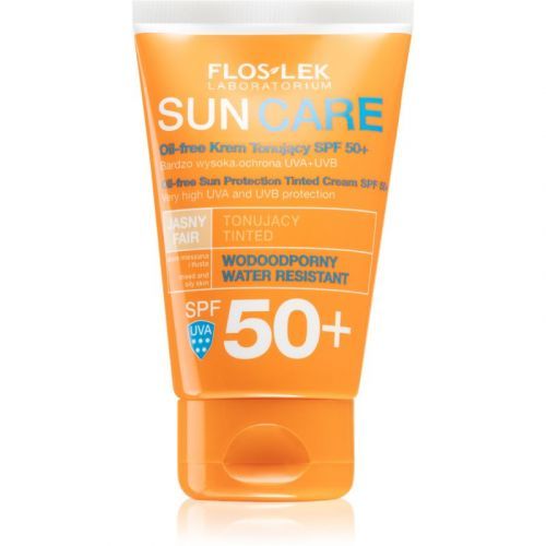 FlosLek Laboratorium Sun Care Toning Protective Cream for Oily and Combination Skin SPF 50+ 50 ml