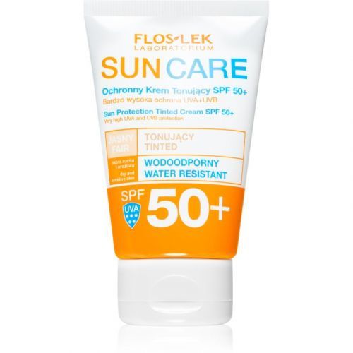FlosLek Laboratorium Sun Care Toning Cream for Dry and Sensitive Skin SPF 50+ 50 ml