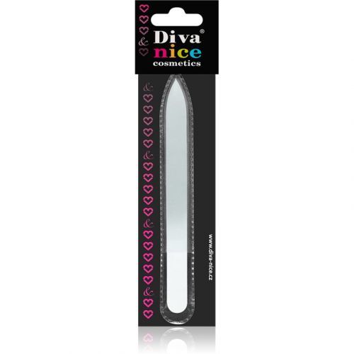 Diva & Nice Cosmetics Accessories Glass Nail File Large White