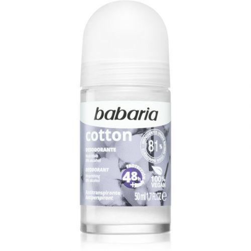Babaria Deodorant Cotton Antiperspirant Roll-On with Nourishing Effect 50 ml