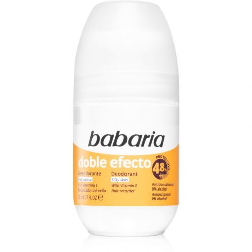Babaria Deodorant Double Effect Antiperspirant Roll-On Anti - Hair Regrowth 50 ml