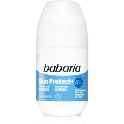 Babaria Deodorant Skin Protect+ Roll-On Deodorant  With Antibacterial Ingredients 50 ml