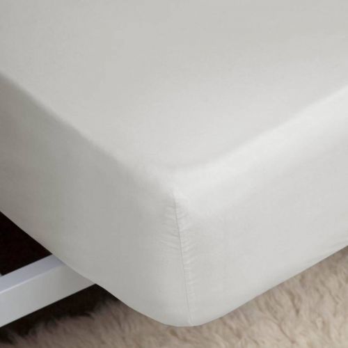 Premium Blend Double Fitted Sheet Ivory