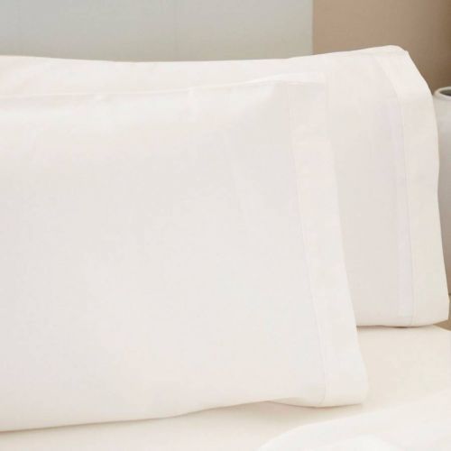 Premium Blend Pair of Housewife Pillowcases Ivory