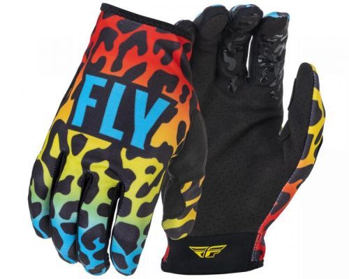 FLY Racing Lite S.E. Exotic Gloves Red Yellow Blue S