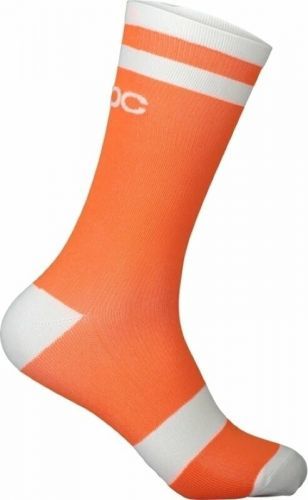 POC Lure MTB Long Sock Zink Orange/Hydrogen White M