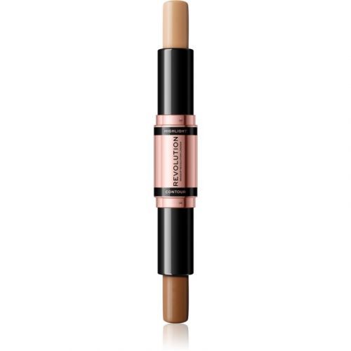 Makeup Revolution Fast Base Two-Tone Contouring Stick Shade Medium 2x4,3 g