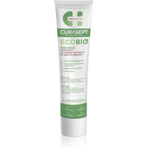 Curasept EcoBio Dentifricio Organic Toothpaste without Fluoride 75 ml