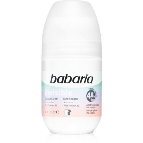 Babaria Deodorant Invisible Antiperspirant Roll-On To Treat White And Yellow Stains 50 ml