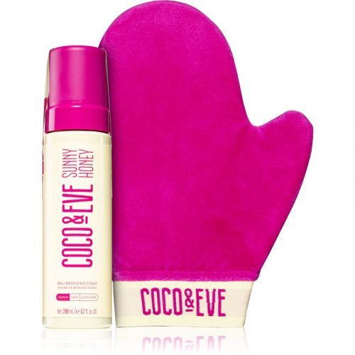 Coco & Eve Sunny Honey Ultimate Glow Kit Self Tanning Foam with an Applicator Mitt Medium