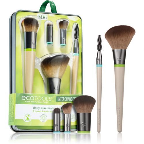 EcoTools Interchangeables™ Daily Essentials Make-up Brush Set with Pouch