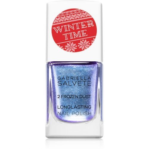 Gabriella Salvete Winter Time Longlasting Nail Polish with High Gloss Effect Shade 2 Frozen Dust 11 ml