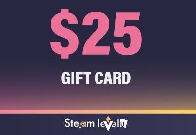 SteamLevelU 25 USD Gift Card