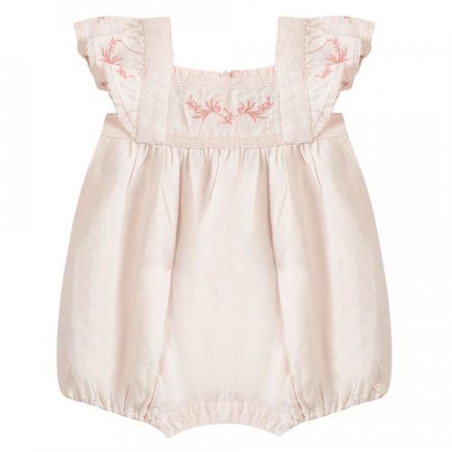 Tartine Et Chocolat Baby Girls Colin Maillard Romper Dress Pink, 6M / PINK