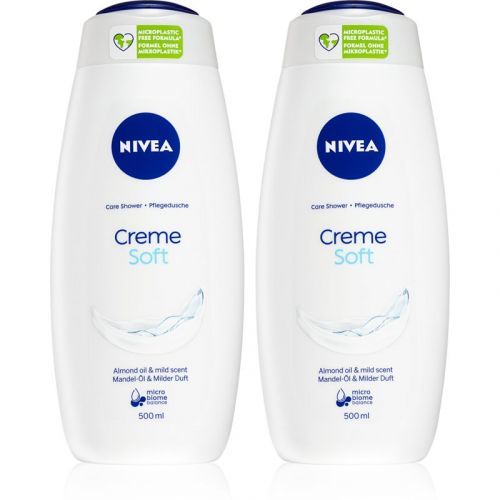 Nivea Creme Soft Caring Shower Gel 2 x 500 ml (Economy Pack)