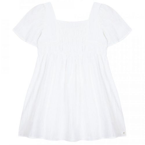 Tartine Et Chocolat Girls Lenvolee Dress White, 4Y / WHITE