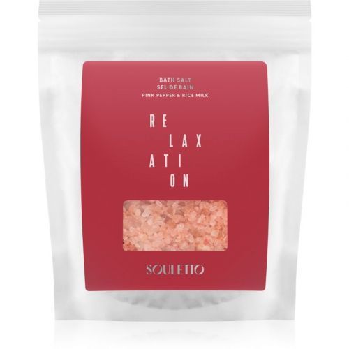 Souletto Pink Pepper & Rice Milk Bath Salt Bath Salts 500 g