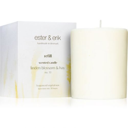 ester & erik scented candle linden blossom & hay (no. 13) scented candle Refill 350 g