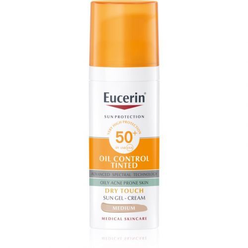 Eucerin Sun Oil Control Tinted Sun Gel Cream SPF 50+ Shade Medium 50 ml